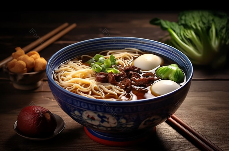 拉面手擀面面条蔬菜蛋中国传统美食,高清,摄影图,摄影图片,图片大全,摄影图免费下载